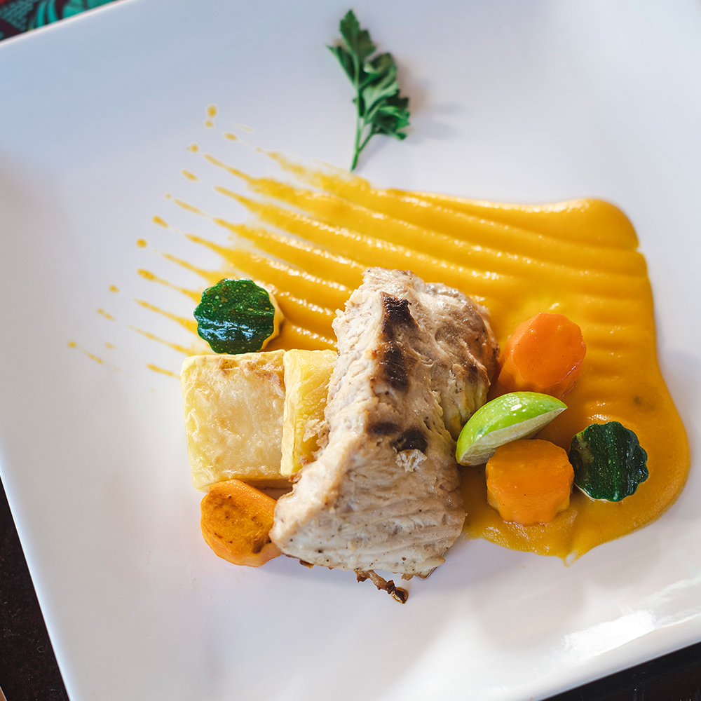 Halal food served at Tasneem Hotel in Jambiani, Zanzibar - authentic and delicious meals for Muslim guests